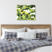 Banaanleder salade met knoflookboter canvas afdruk (Insitu (Slaapkamer))