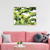 Banaanleder salade met knoflookboter canvas afdruk (Insitu (Woonkamer))