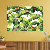 Banaanleder salade met knoflookboter canvas afdruk (Insitu (Woonkamer))