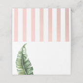 Banaanleder uit de Middeleeuwen en Cabana Stripes Plaatskaartje (Buitenkant ongevouwen)