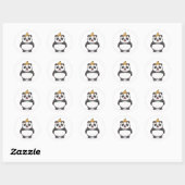 Banaanpanda Ronde Sticker (Vel)