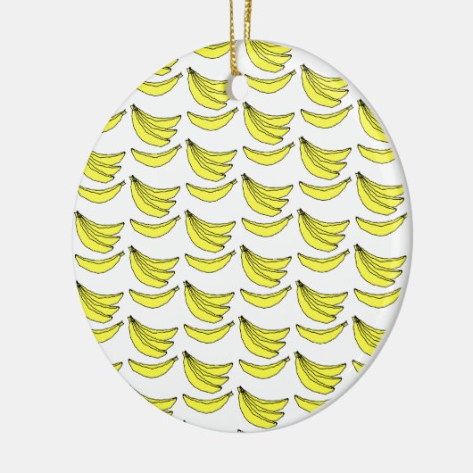 Banaanpatroon. Keramisch Ornament (Links)