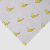 Banaanpatroon op grijs tissuepapier (Detail)