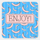 Banaanpatroon Sticker (Voorkant)