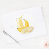 Banaanshake Ronde Sticker (Envelop)