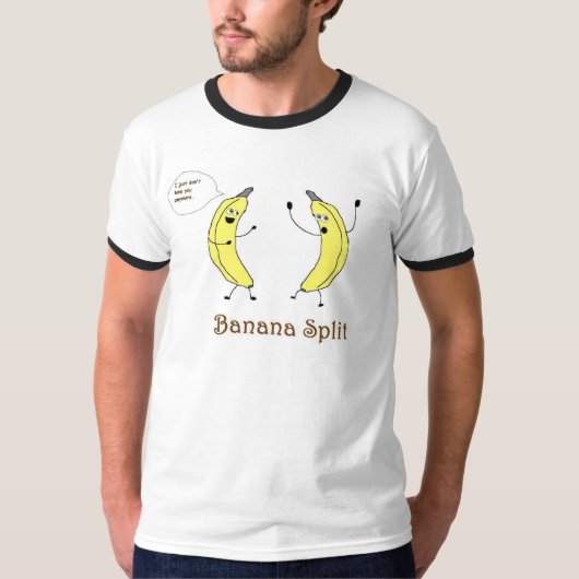 Banaansplitsing T-shirt (Voorkant)