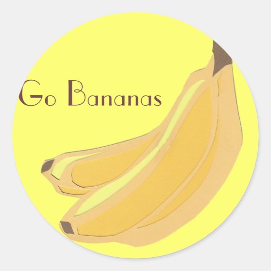 Banaanstekers Ronde Sticker (Voorkant)