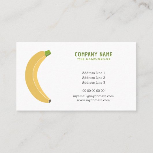 BanaanVisitekaartje Visitekaartje (Voorkant)