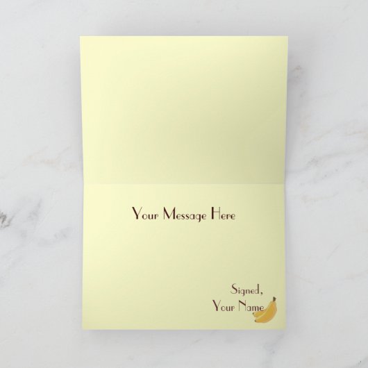 BanaanWenskaart Kaart (Binnen)