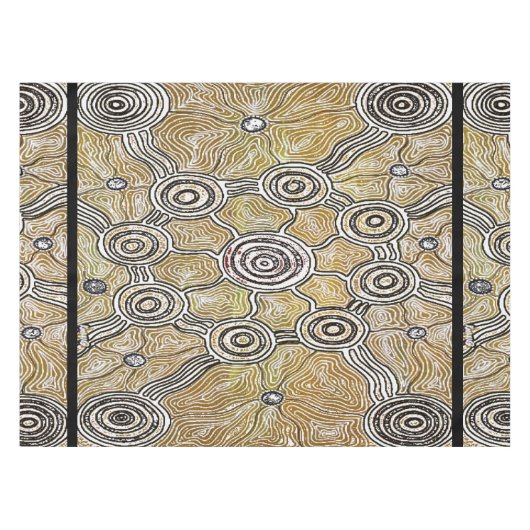 Banagan Aboriginal Art tafelkleed (Voorkant (Horizontaal))