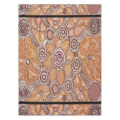 Banagan Goud Aboriginal Art Tafelkleed (Voorkant)