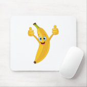 Banan Cartoon Ontwerp Muismat (Met muis)