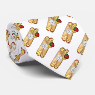 Banana Aardbeien Crêpes French Food Cuisine Crepe Stropdas