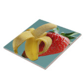 Banana Aardbery Tile Tegeltje (Zijkant)