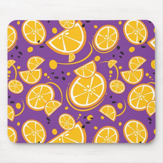Banana anananas Cherry Citrus FruitPattern M Muismat (Voorkant)