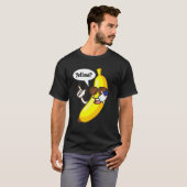 Banana Answering Phone Yellow Sunbribril T-shirt (Voorkant volledig)