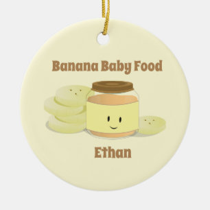 Banana Baby Food Cartoon Versiering Keramisch Ornament