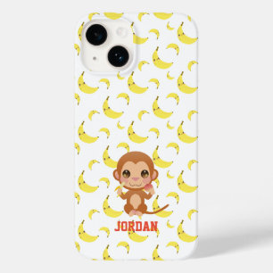 Banana Baby Monkey Happy Birthday Case-Mate iPhone 14 Hoesje