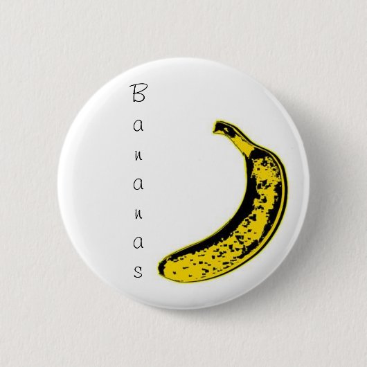 Banana badge ronde button 5,7 cm (Voorkant)
