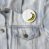 Banana badge ronde button 5,7 cm (In situ)