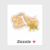 Banana Ball Python en Succulents Sticker (Vel)