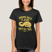 Banana Ball Python for a Ball python breeder T-shirt (Voorkant)