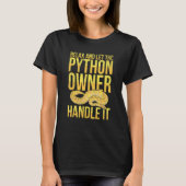 Banana Ball Python for a Banana ball python breede T-shirt (Voorkant)