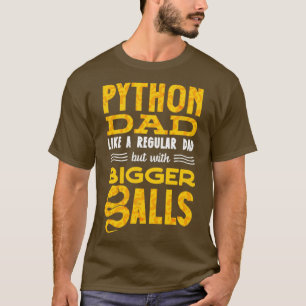 Banana Ball Python Herpetoloog Python dad T-shirt