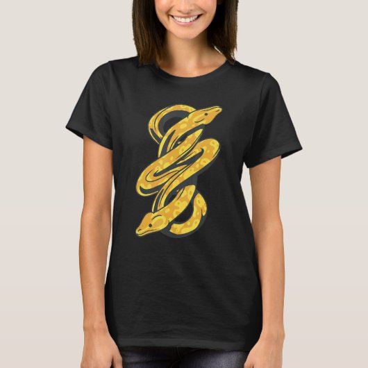 Banana Ball Python Herpetoloog Snake Lover T-shirt (Voorkant)