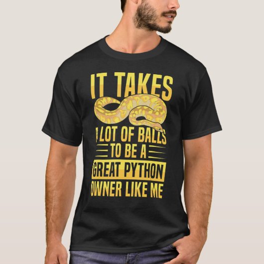 Banana Ball Python Quote for a Ball python  1 T-shirt (Voorkant)