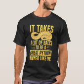 Banana Ball Python Quote voor een all python 1 T-shirt (Voorkant)
