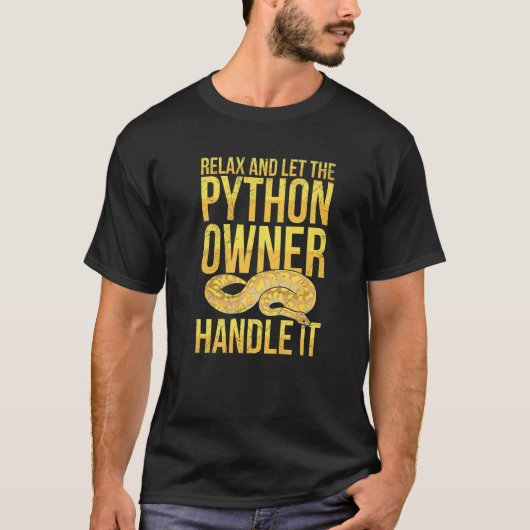 Banana Ball Python voor een Banana ball python bre T-shirt (Voorkant)