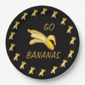 Banana Bananas Fruit Customize Food Party Graphics Papieren Bordje (Voorkant)