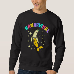 Banana Banarwhal Narwhal Unicorn Fish Kinderen Boy Trui