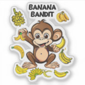 Banana Bandit Sticker (Voorkant)