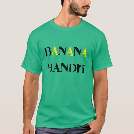 Banana Bandit! Vegan Tshirt (Voorkant)