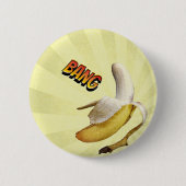 Banana BANG comic pop art Ronde Button 5,7 Cm (Voorkant)