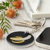 Banana bdd76Nana Double Sided Keyring Sleutelhanger (Voorkant Rechts)