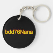 Banana bdd76Nana Double Sided Keyring Sleutelhanger (Achterkant)
