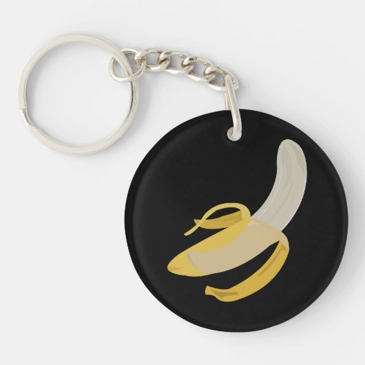 Banana bdd76Nana Double Sided Keyring Sleutelhanger (Voorkant)