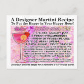 Banana Berry Coconut Smoothie Martini Recept Kaart (Voorkant)