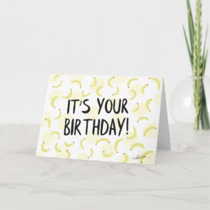 Banana Birthday Card Kaart