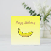 Banana Birthday Kaart (Staand voorkant)