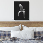 Banana Black en White Canvas Afdruk (Insitu (Slaapkamer))