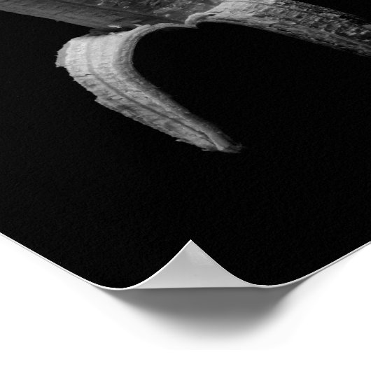 Banana Black en White Poster (Hoek)