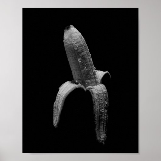 Banana Black en White Poster (Voorkant)