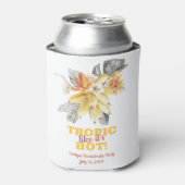 Banana Bladeren Tropic als het Heet is! Bacheloret Blikjeskoeler (Blikje Voorkant)