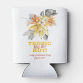 Banana Bladeren Tropic als het Heet is! Bacheloret Blikjeskoeler (Achterkant)