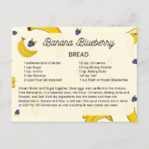 Banana Blue Berry Bread Recept Briefkaart