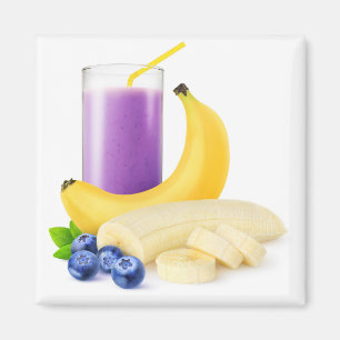 Banana blueberry glans magneet